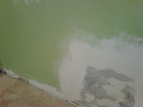 drywall repair on textured wall